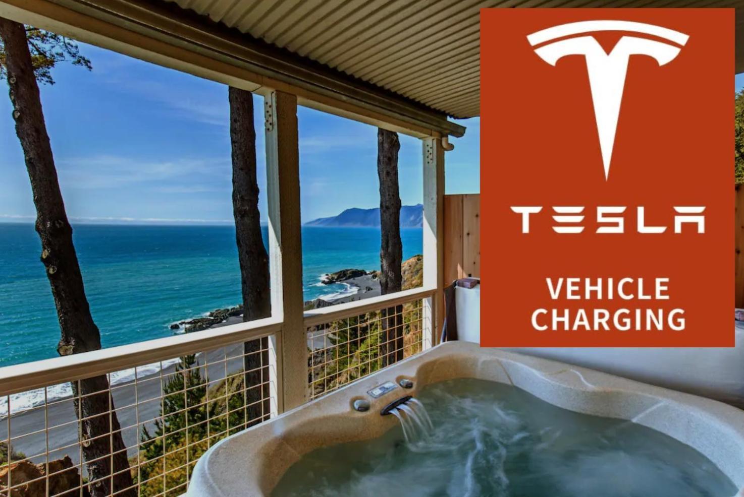 Amazing Oceanview 2 Bedroom Oceanfront! By Oceanviewhottubs Shelter Cove, Ca Tesla Ev Station Экстерьер фото